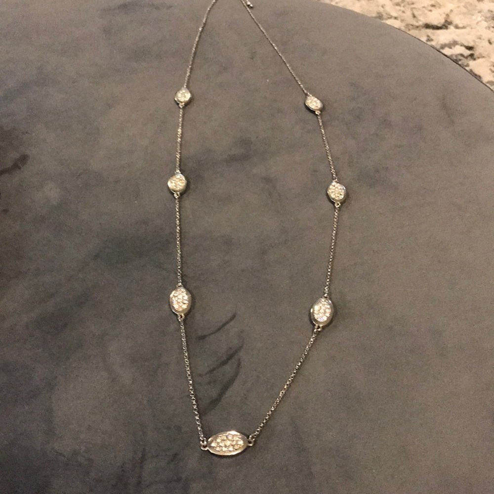 36 in necklace with crystals with extension